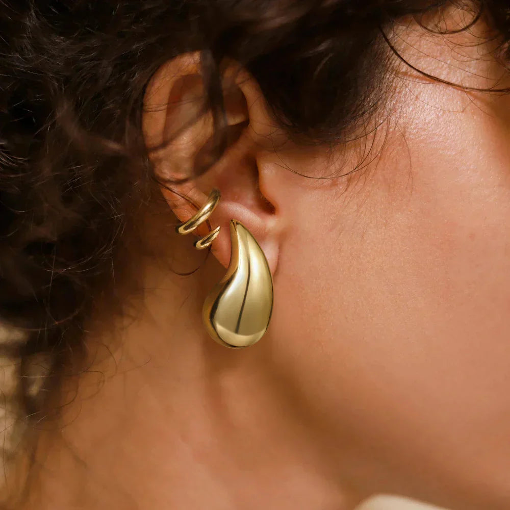 Sandra Teardrop Gold-Ohrringe