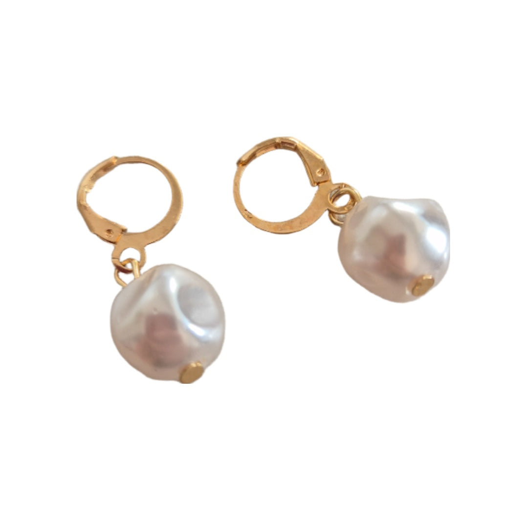 Samia Ohrringe - Gold und Perlen