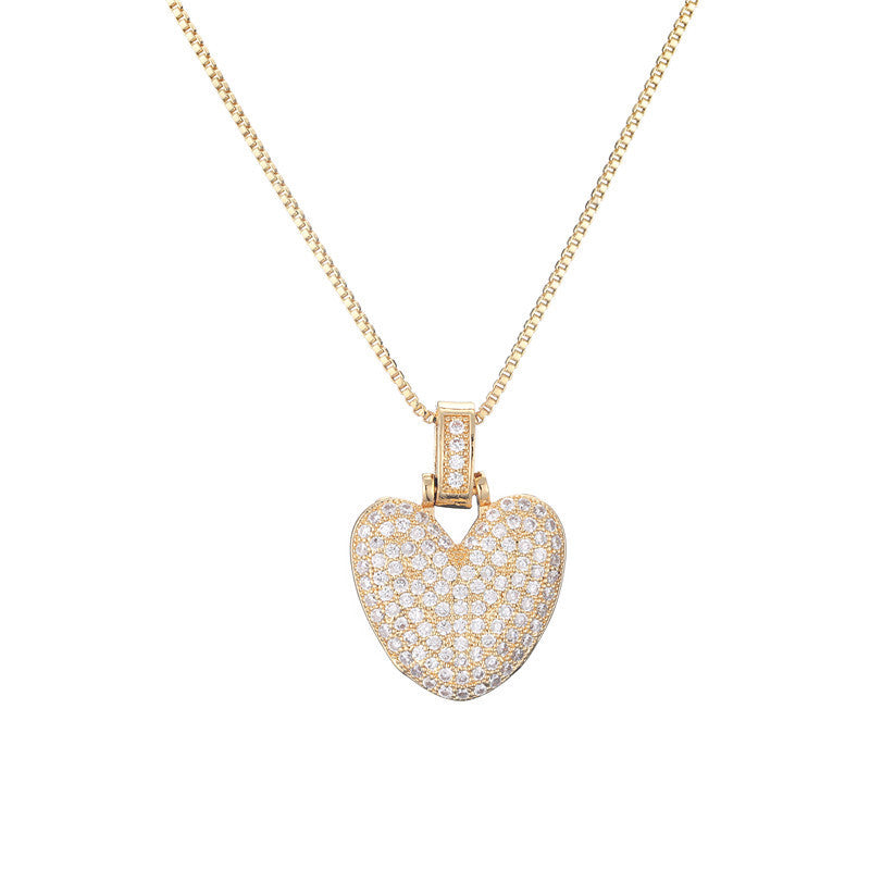 Halskette mit Pavé-Bubble-Initiale